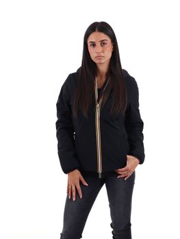 Piumini K-Way K6128TW da donna nero+beige.