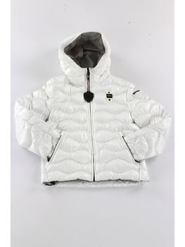 Piumino Blauer BLKC02364 005958 da bambino bianco+grigio.