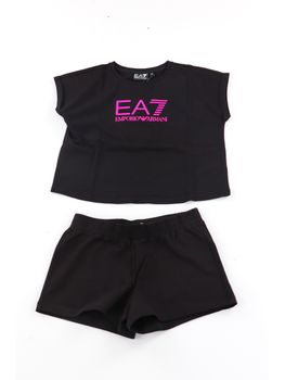 Tuta EA7 7G000070 AF12503 da bambina nera.