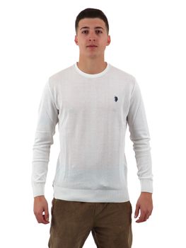 Maglioncino U.S.Polo ASSN.173007 0245 da uomo bianco.