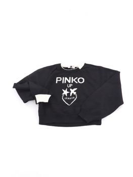 Maglia Pinko Up F4PIJGJP087 da bambina nera.