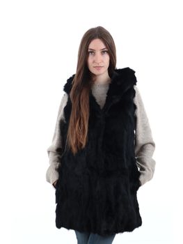 Gilet Tavus Milano 25106 da donna black.