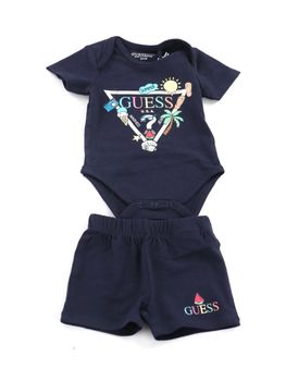 Completo Guess H6GW08 K6YW1 da neonato blu.