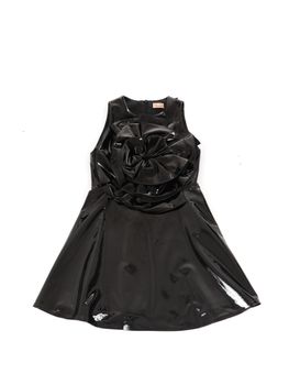Vestito Elisabetta Franchi La Mia Bambina EFAB450PE64KEUNI1 da bambina nero.