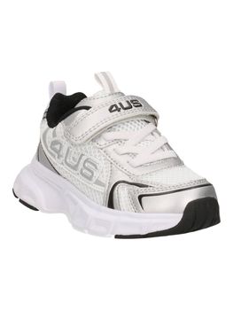 Sneaker 4US Paciotti UBK25007 da bambino bianca e silver.