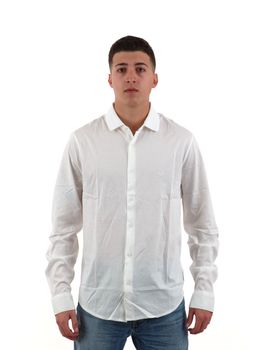 Camicia Armani Exchange XM000497 AF10364 da uomo bianca.