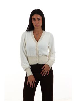 Cardigan Yes Zee M092 IS00 da donna avorio.