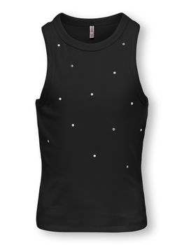 Canotta Only Kids JILL LIFE EMB 15374367 da bambina nera.