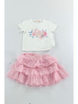 Completo Liu Jo KA6020JS003 da bambina bianca.