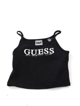 Top Guess J5GI37 K8RT2 da bambina nero.