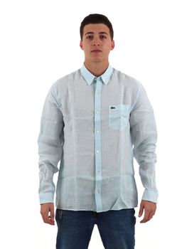 Camicia Lacoste CH5692 T01 da uomo azzurra.