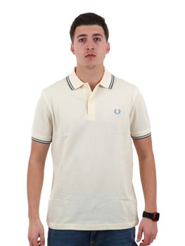 Polo Fred Perry M3600P 95A da uomo ecru.