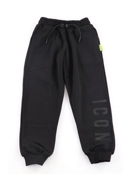 Pantalone Icon IBSP00495 da bambino nero+nero.