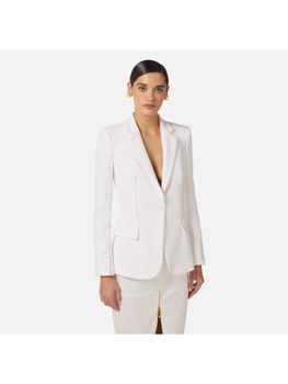 Giacca Elisabetta Franchi GI21661E2 da donna avorio.