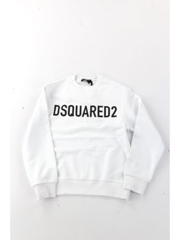 Felpa Dsquared2 DQ2009 D0A4D da ragazzo bianca.