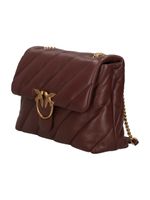 borsa pinko 100037 a0f2 da donna cioccolato e oro.