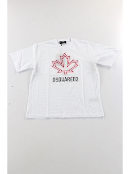 T-Shirt Dsquared2 DQ2770 D0015 DQ100 da bambino bianca.