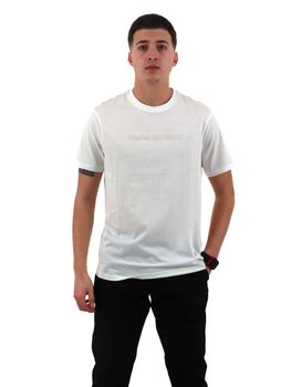 T-shirt Amani Exchange XM002467 AF10356 da uomo bianca.