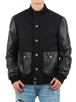 Giubbotto Daniele Alessandrini I1611KD404 101 da uomo nero.