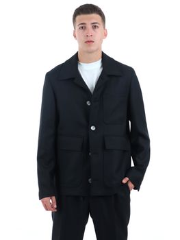 Giacca Daniele Alessandrini DA1FW26J011 da uomo nera.
