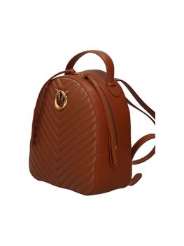 Zaino Pinko 102530 A1J2 da donna cuoio e oro.