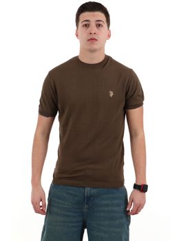 Maglia U.S.Polo ASSN.173010 0000245 da uomo marrone.