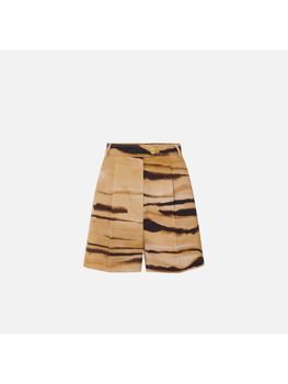 Shorts Elisabetta Franchi SH01362E2 da donna cammello.