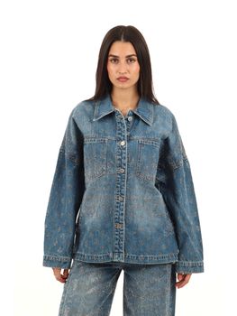 Giacca Liu Jo ZB7307D0416 da donna blu denim.