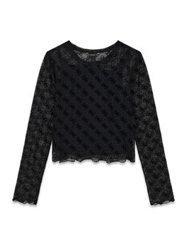 Maglia Guess J6YP02 K3743 da bambina nera.