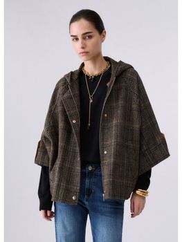 Poncho Liu Jo WF6058T677A da donna camel.