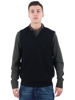 Gilet Armani Exchange 8NZM5B ZM1YZ da uomo nero.