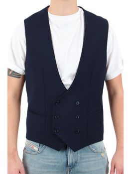 Gilet Daniele Alessandrini L325N9604 123 da uomo blu.