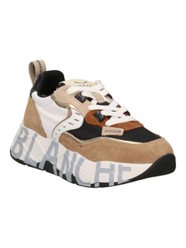 Sneaker Voile Blanche 1D33 da donna marrone e nera.