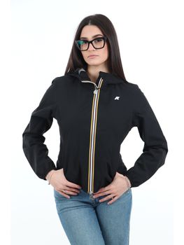 Giubbino K-Way K8138QW USY da donna nero.