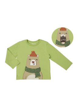 T-shirt Mayoral 2035 da neonato verde.