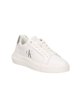 Sneakers Calvin Klein Jeans YW0YW01876 da donna bianca+silver.