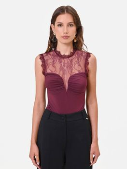 Body Rinascimento CFC0130488003 da donna bordeaux.