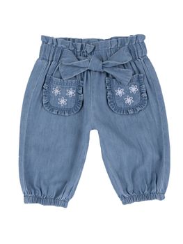 Pantalone Chicco 101858 da bambina azzurro.