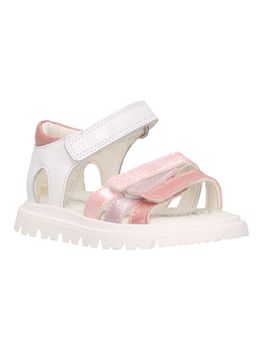 Sandalo Primigi 1416122 da bambina bianco e rosa.
