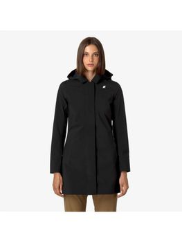 Cappotto K-Way K2148BW da donna nero blu.
