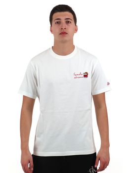 T-shirt MC2 Saint Barth 05268H da uomo bianca.