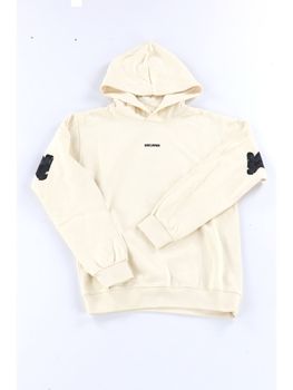 Felpa Disclaimer 26IDK59101 da bambino latte.