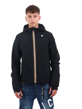 Giacchetto K-Way K6131BW da uomo nero e blu.