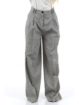 Pantalone Pinko 106918 A3AS da donna nero e bianco.