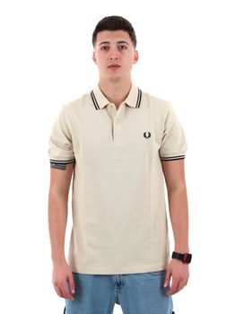 Polo Fred Perry M3600P 07C da uomo oatmeal.