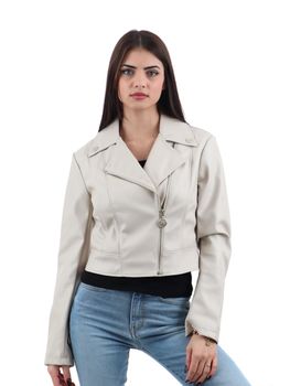 Giubbino Guess W5RL22 WE480 CLEMENCE da donna pearl.