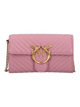 Tracolla Pinko 100062 A0GK LOVE ONE da donna lilla+oro.