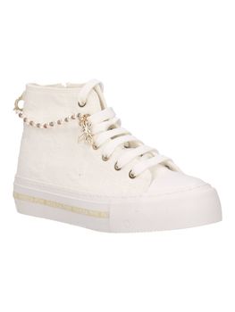 Sneakers Patrizia Pepe PPJ373 da bambina bianca.