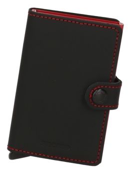 Portacarte Secrid MM MATTE unisex adulti nero+rosso.