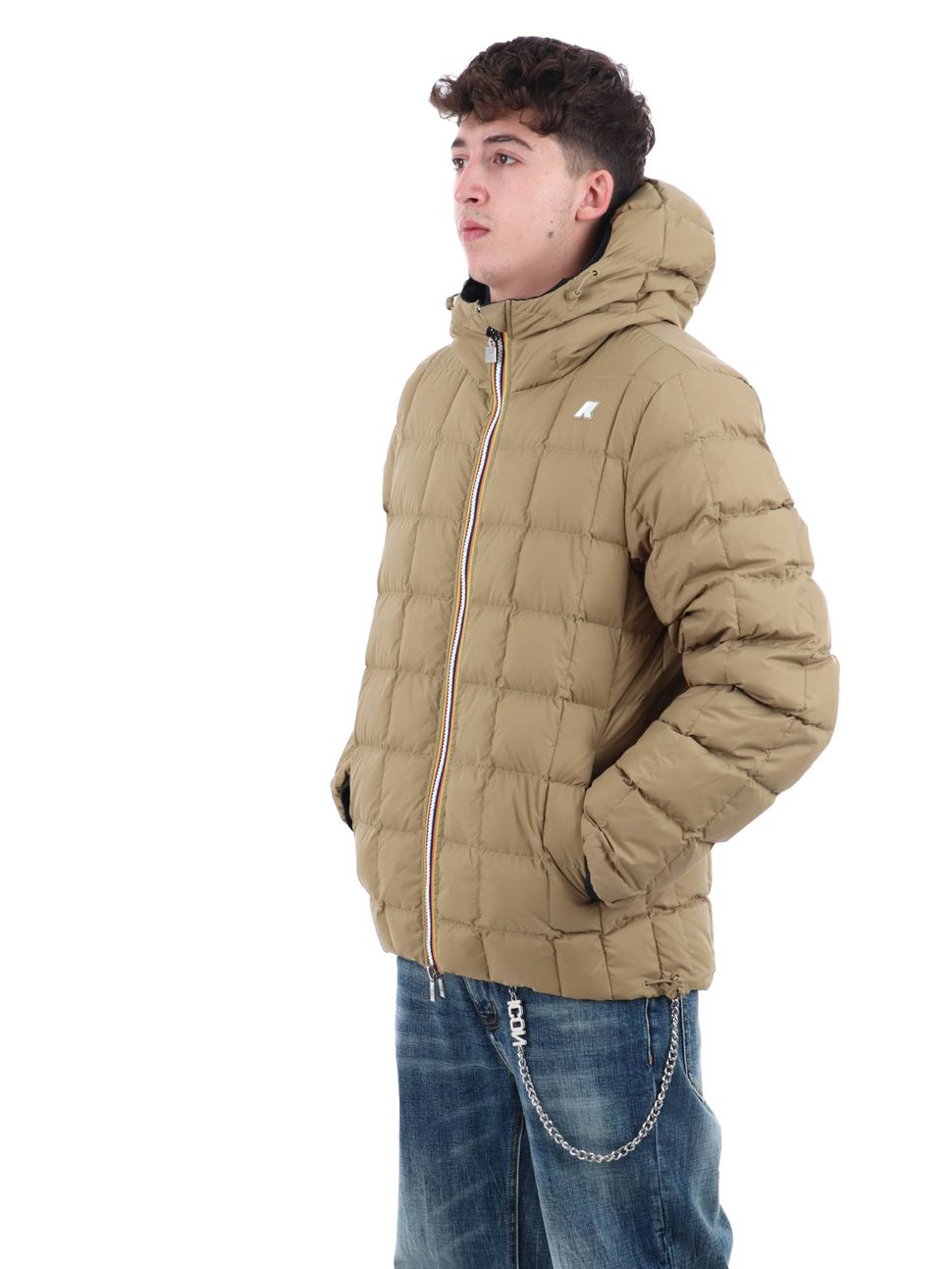 giubbotto-k-way-k8127ww-da-uomo-nero-plus-beige